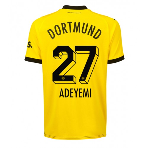 Pánský Fotbalový dres Borussia Dortmund Karim Adeyemi #27 2023-24 Domácí Krátký Rukáv